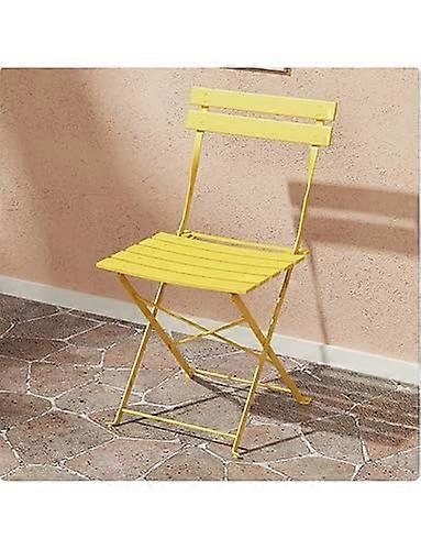 Outdoor Metal Bistro Set Folding Bar Stool With Backrest And Dining Table For Patio Restaurant Camping Backyard Style 1