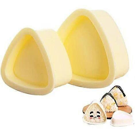 Onigiri Mold Triangle, 2 Pcs Onigiri Mold Maker, Triangular Sushi Mold for Bento