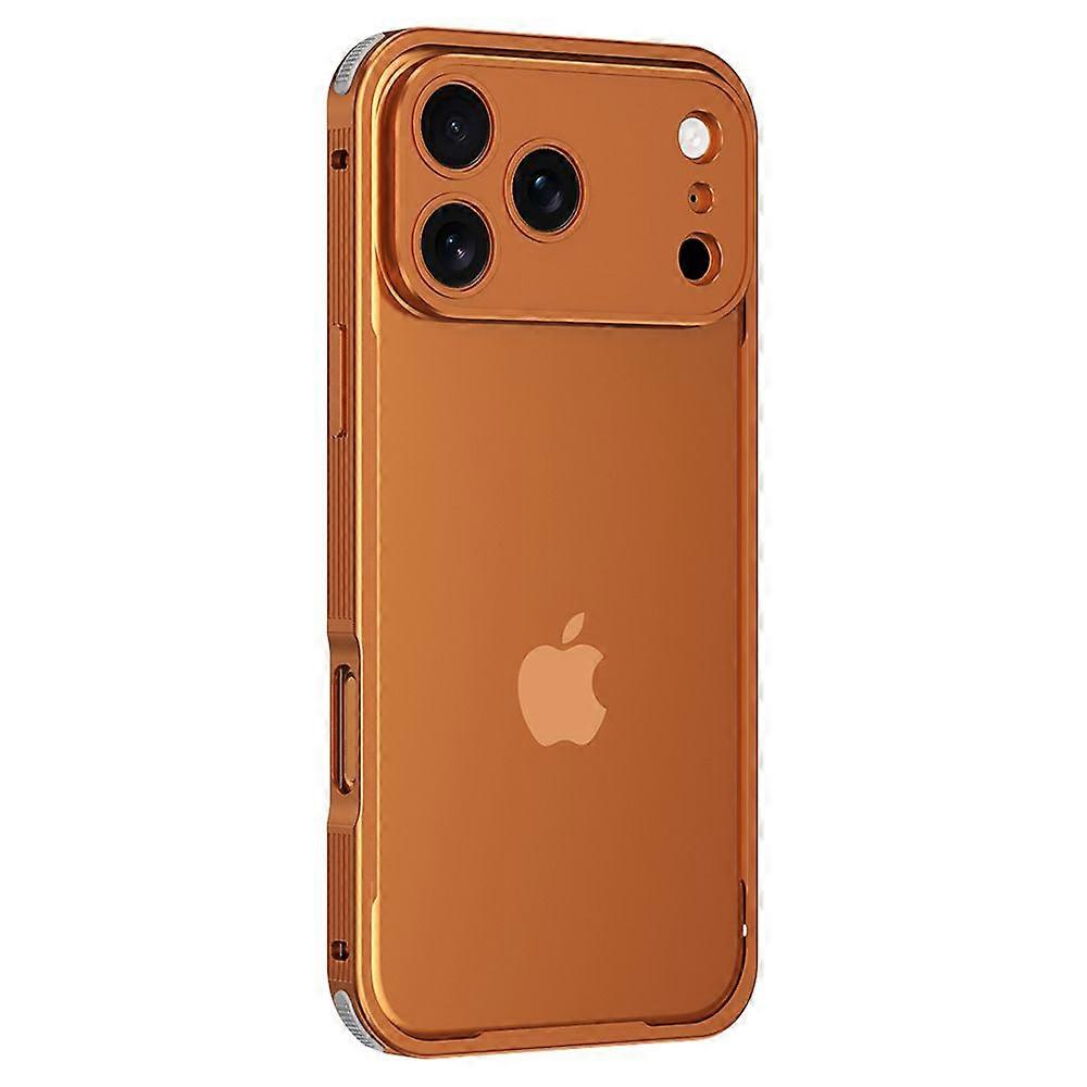 For iPhone 17 Pro Max Bumper Case Heat Dissipation Aluminium Alloy Phone Shell with Buckle / Camera Lid