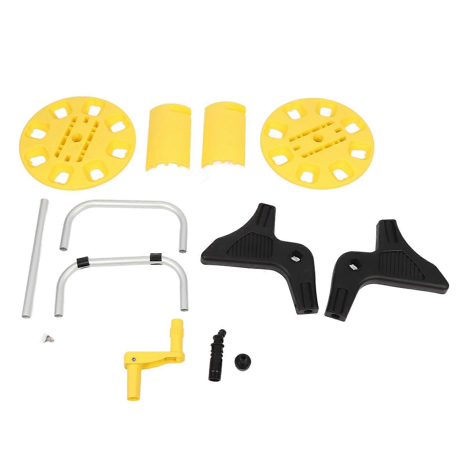 Garden Hose Reel Cart Yellow Hose Reel Cart Water Hose Cart Holds 30m of Water Pipe