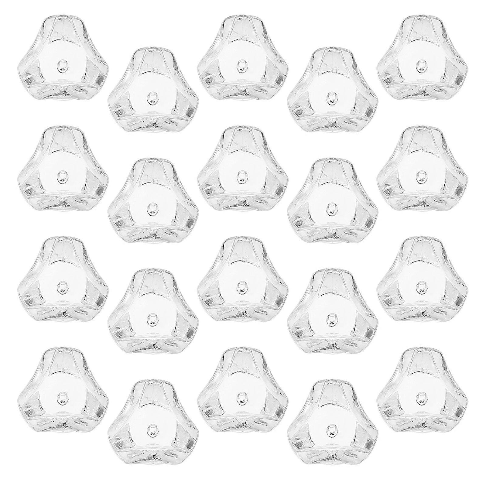 Cabinet Hardware Pulls Acrylic Triangle Drawer Pulls Transparent 100Pcs