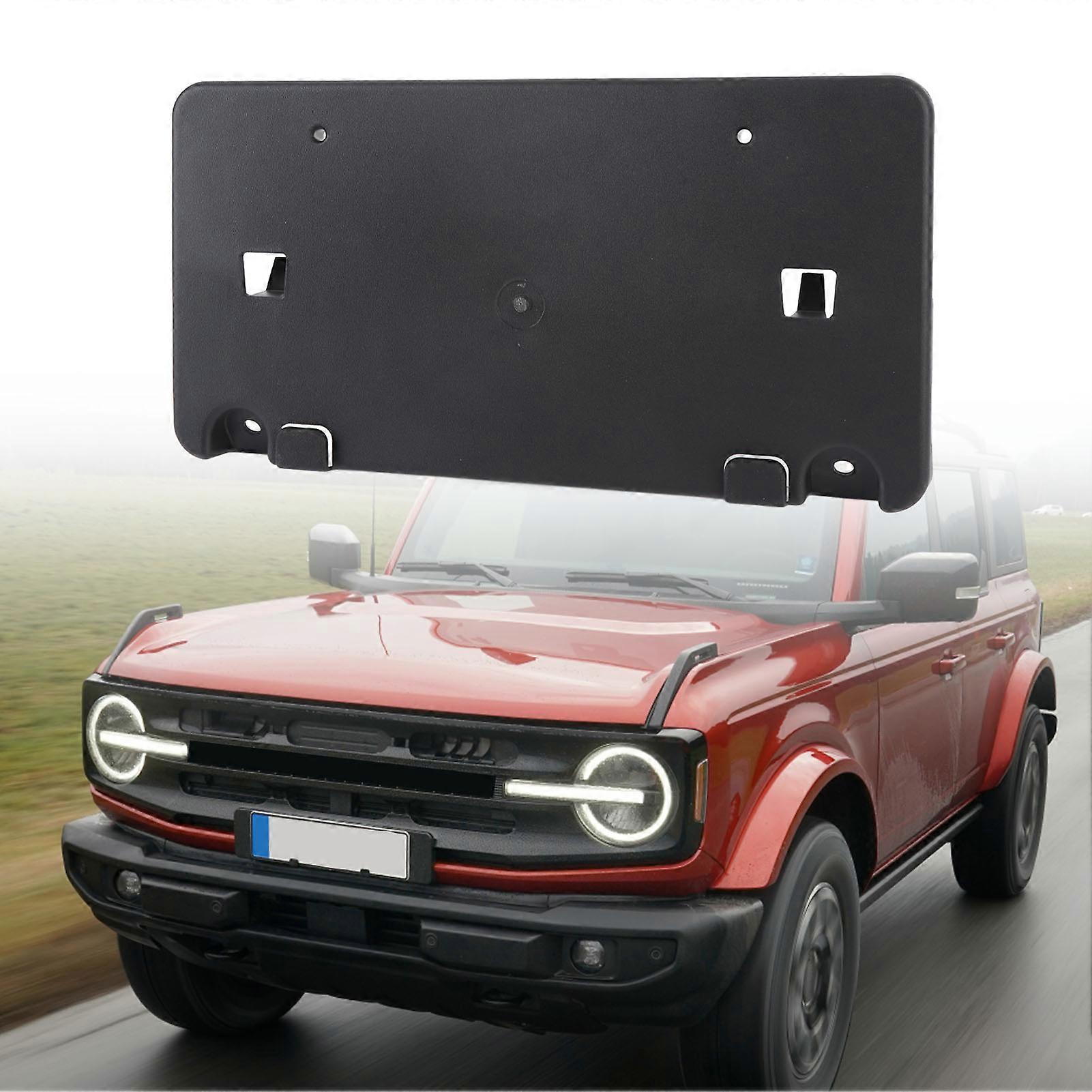 Front Bumper License Plate Bracket ABS Plastic for Bronco 2021-24