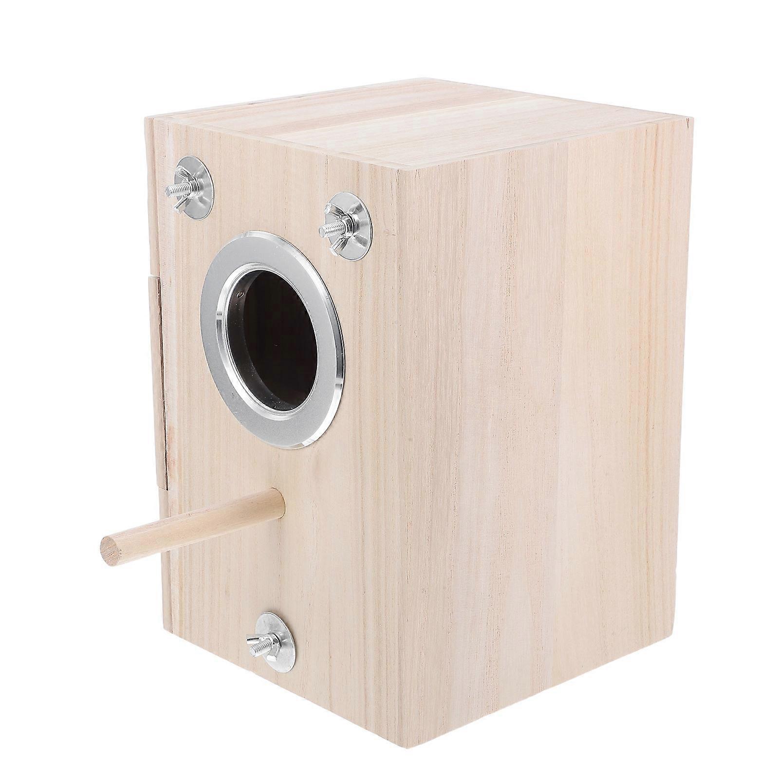 Bird Nest Wood Bird Hatchery for Breeding 2Pcs Safe and Comfortable