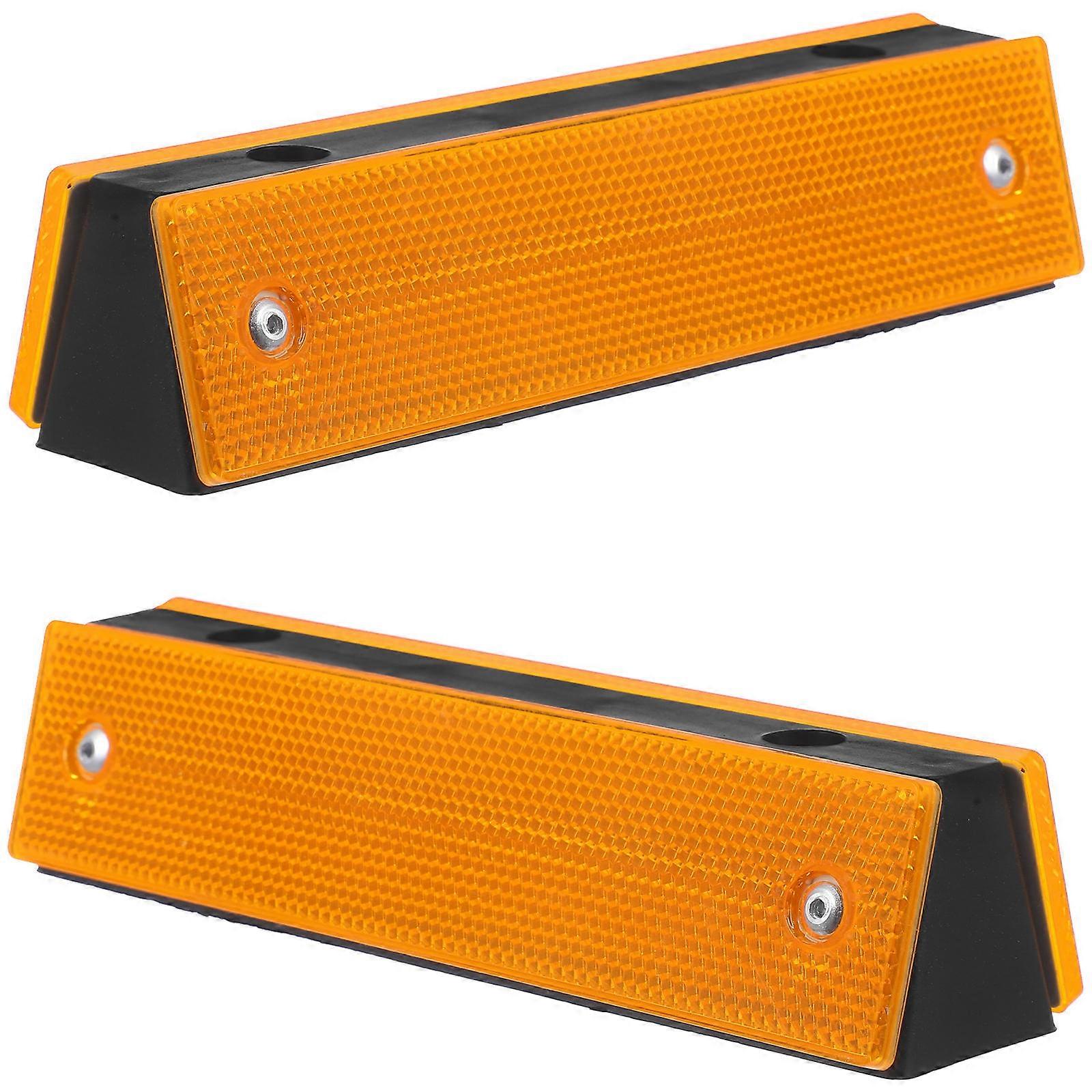 Reflective Delineators Road Reflectors for Highway 2Pcs High Visibility Markers