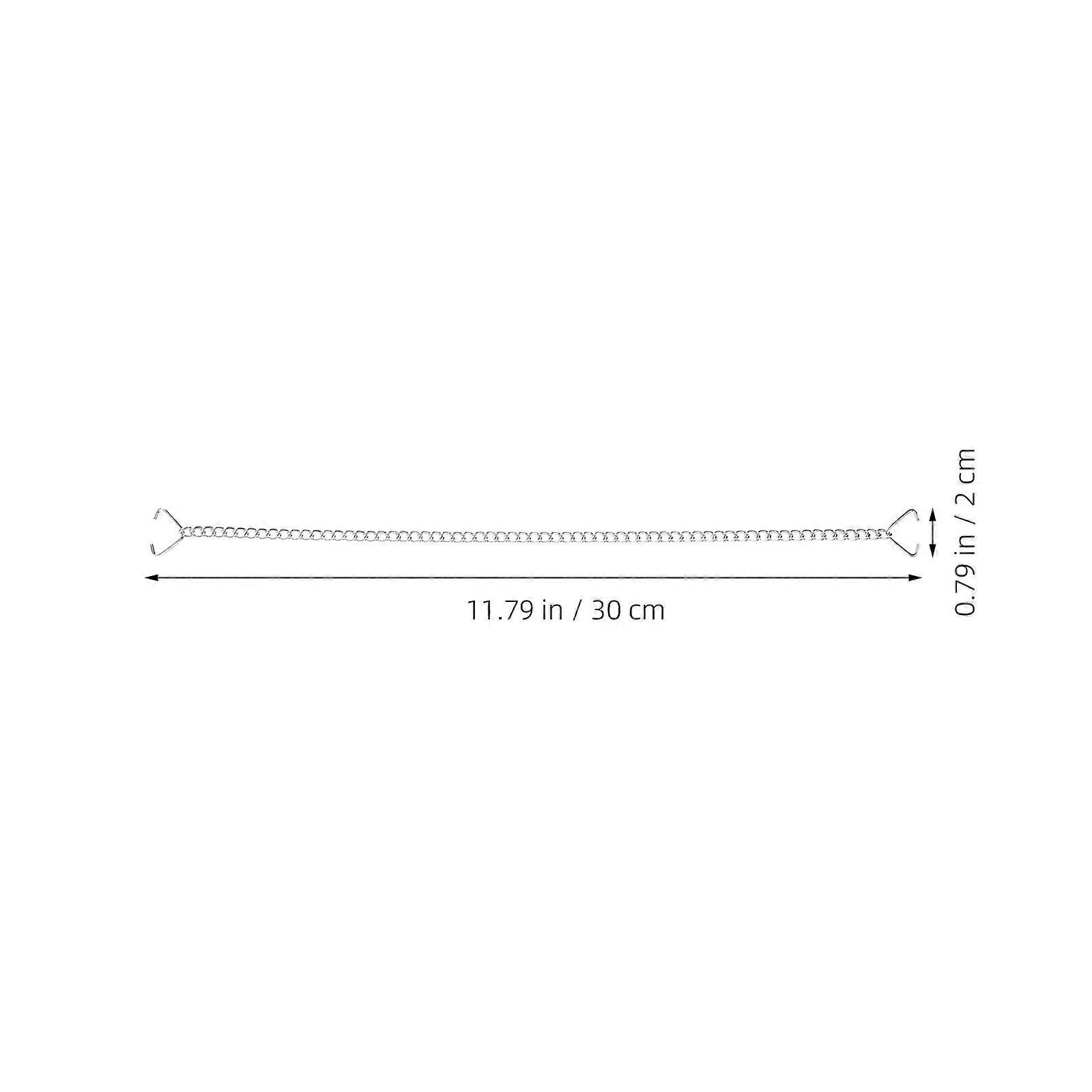 Hanging Chains Heavy Duty Plant Hangers for Garage Signs Iron Silver Material Secure Attachment 10Pcs