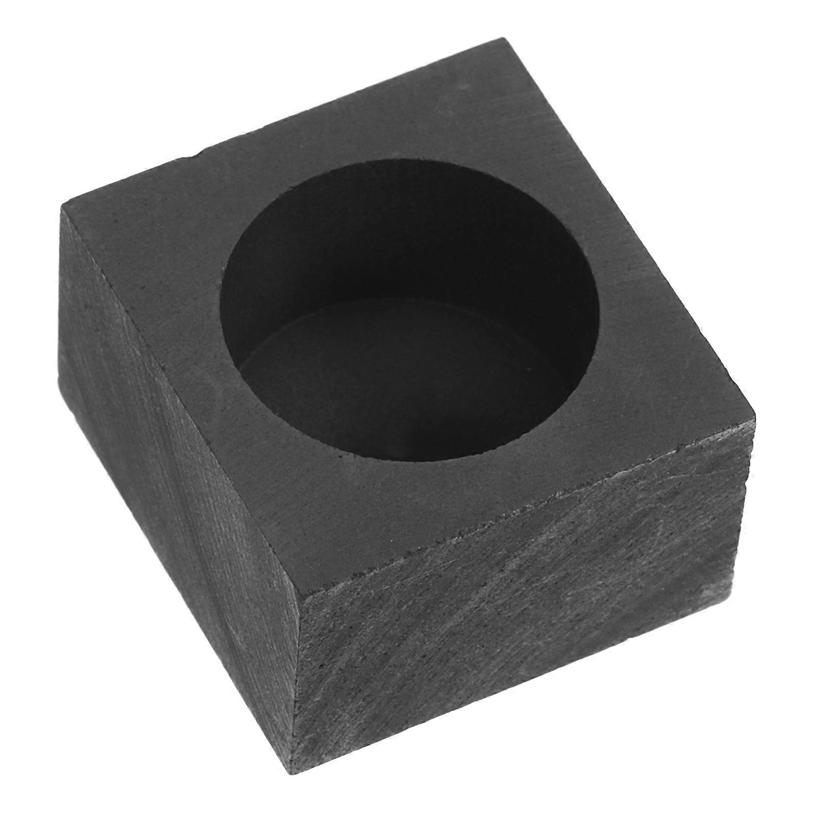 Graphite Crucible Mold for Casting Metal with 2.8ml Capacity in Dark Grey