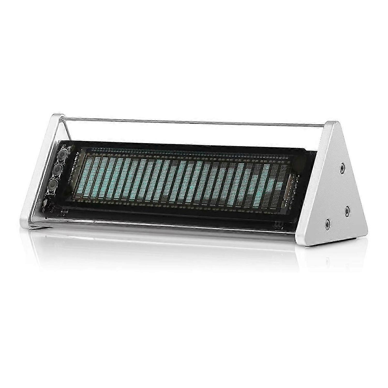 Bluetooth 5.0 VFD Clock Music Spectrum Display Screen Sound Level Meter 3.5mm AUX Audio Switcher Box