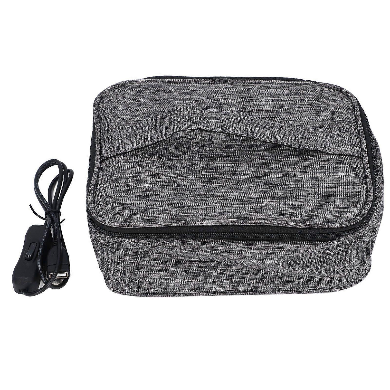 Lunch Bag Portable Oven Multifunctional Waterproof USB Powered Heated Food Container for Driver Travelers Workers 5V 2A