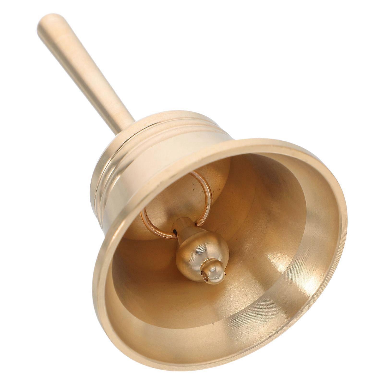 Brass Bells Handheld for Service Use 5Pcs Golden Call Bells