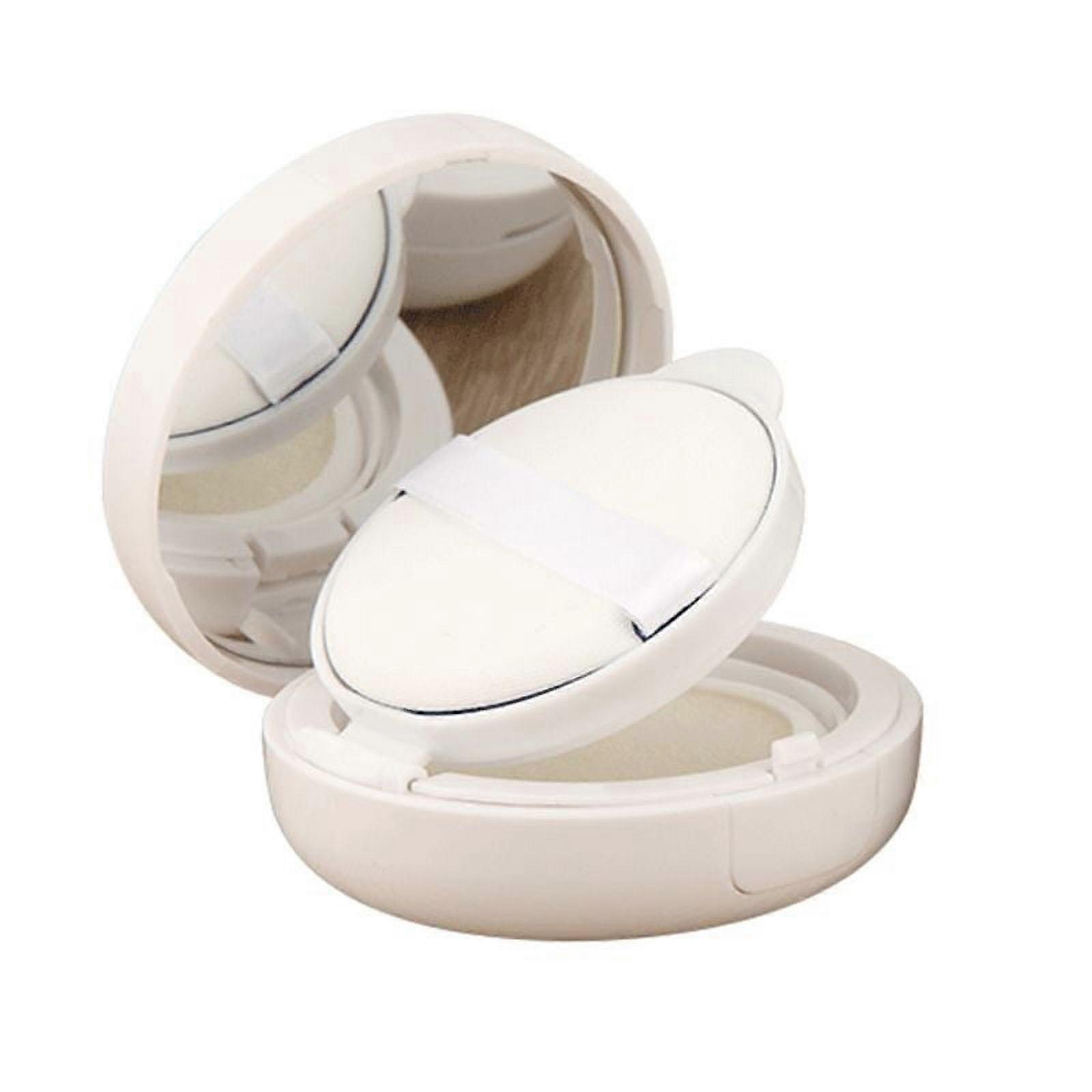 Loose Powder Compact Container Empty Portable Plastic DIY Makeup Case Foundation Air Cushion Box with Puff Mirror Spong