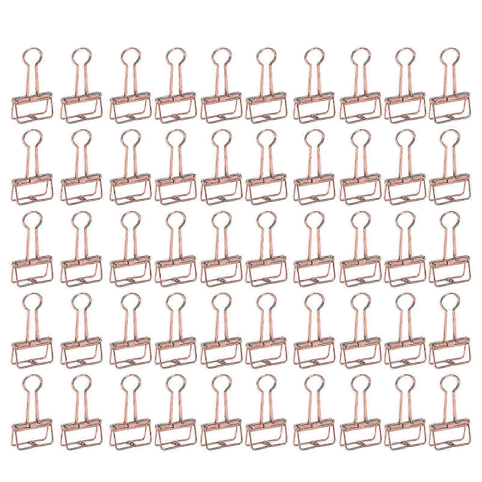 50Pcs Hollow Binder Clips Metal Paper Binder Clips for Documents Papers Test Reports 2025