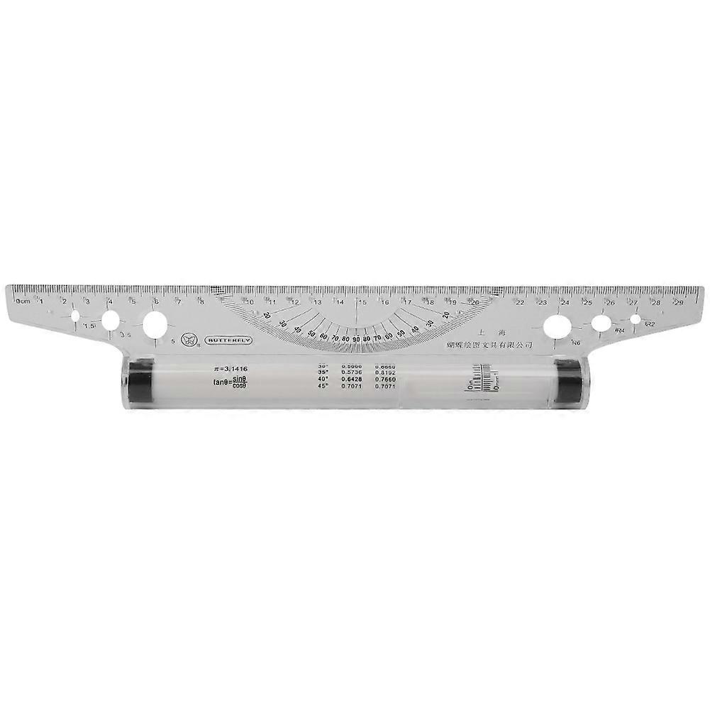 Parallel Roller Ruler, Angle Measuring Tool for Drawing, Length 30cm