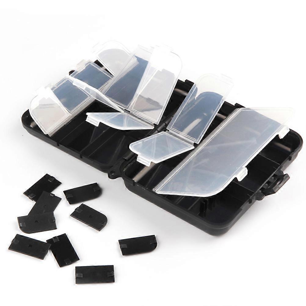 Black Fishing Box Plastic Tackle Box for Multi-Use 6Pcs Set