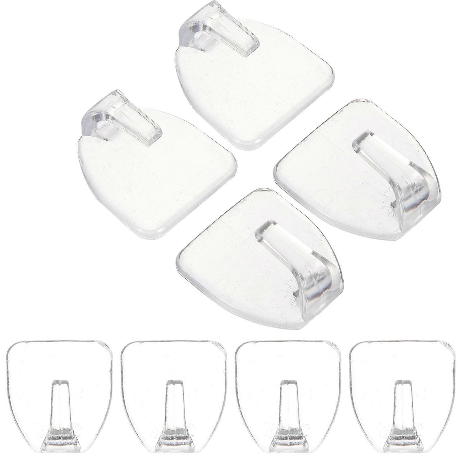 Self Adhesive Hooks Clear Wall Hooks for Hanging 24Pcs Pack