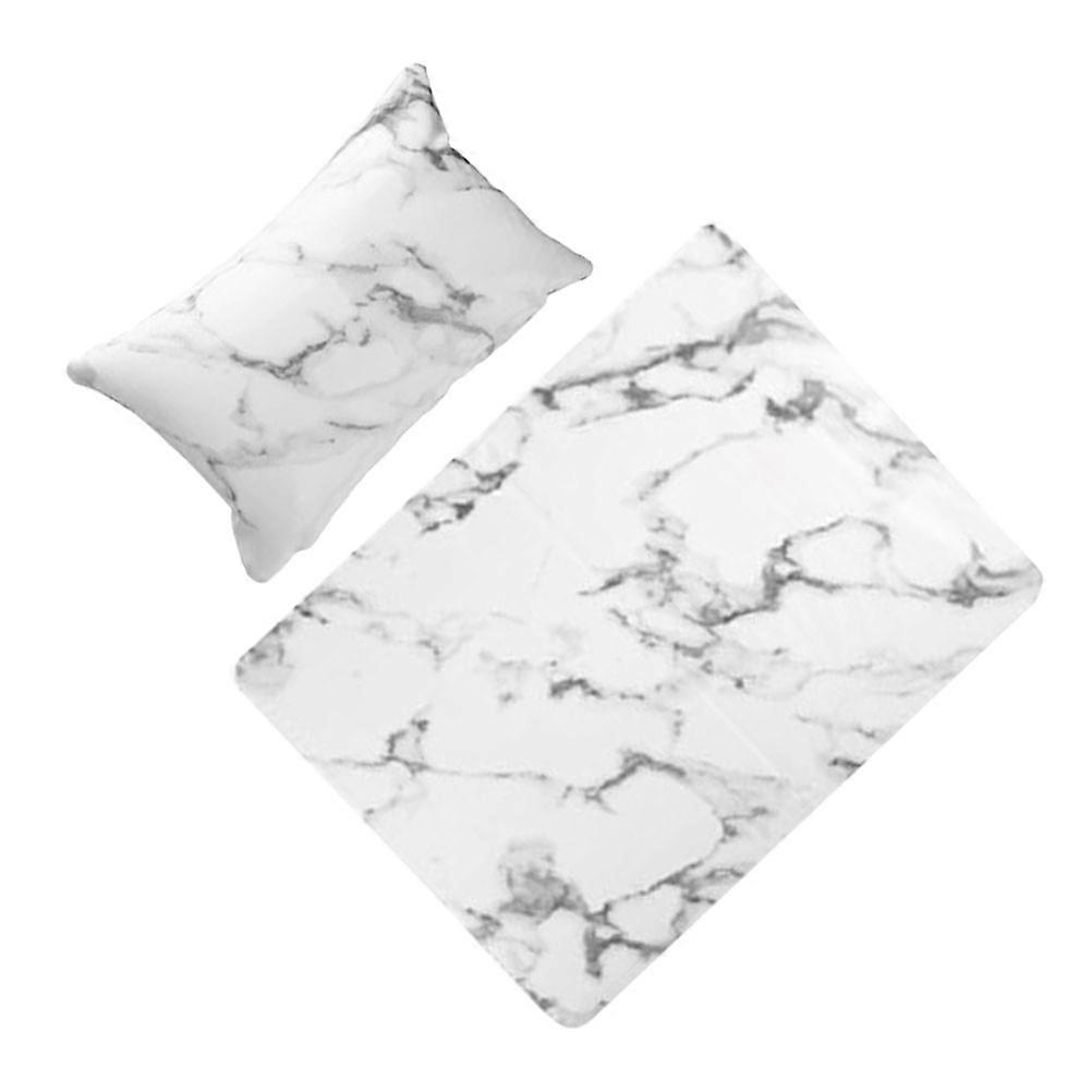 Professional Manicure Arm Rest Cushion With Comfortable Hand Feeling For Nail Artists In Marbled Design 1 Set