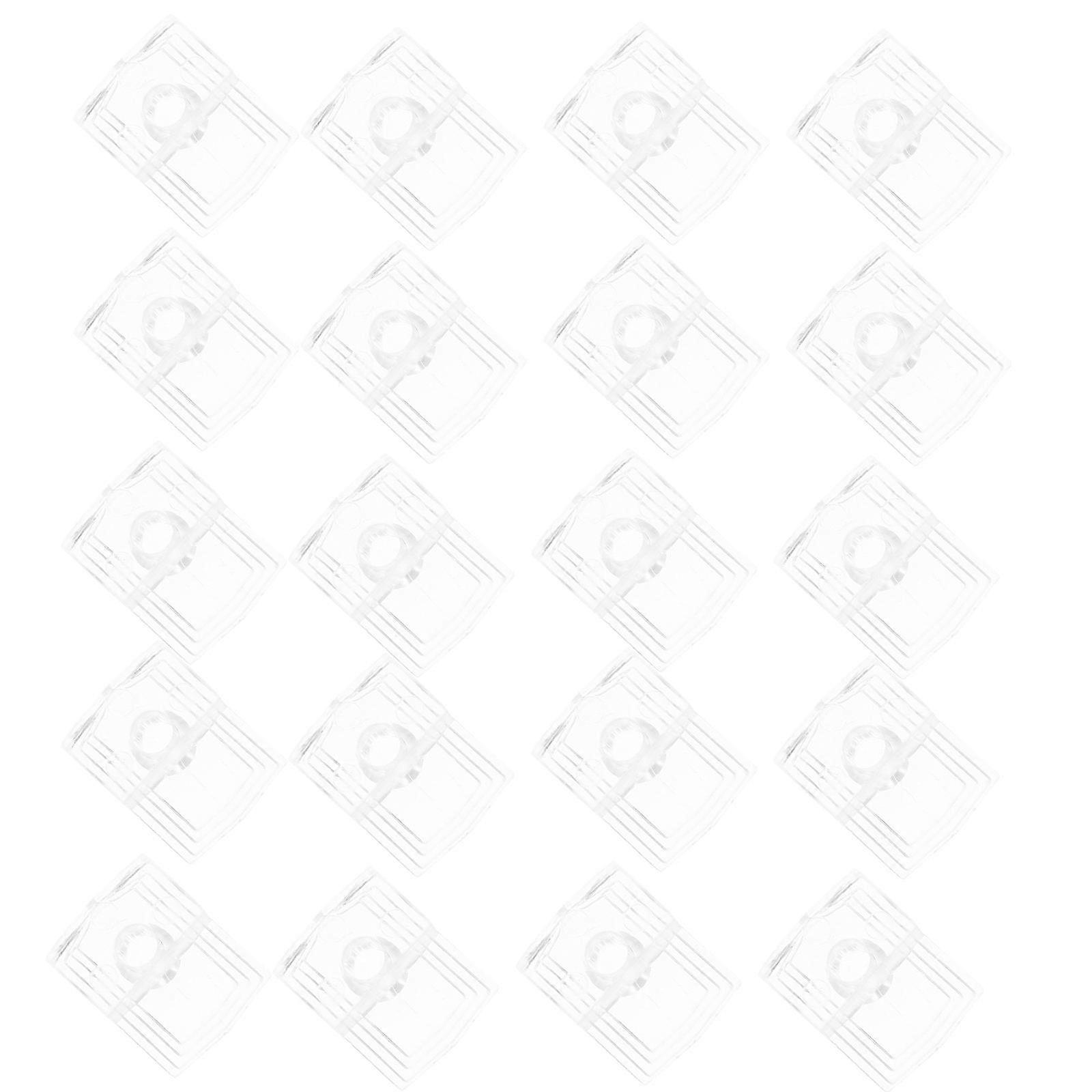 Glass Clamps Holder for Mirror Fixing 2Sets Plastic Transparent Multi-Purpose