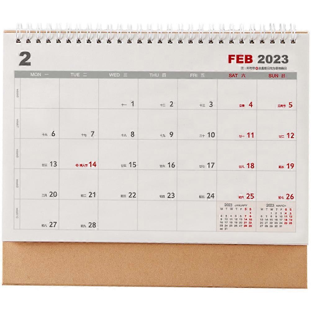 Desk Calendar Desktop Planner Calendar for Home Use 3Pcs Set