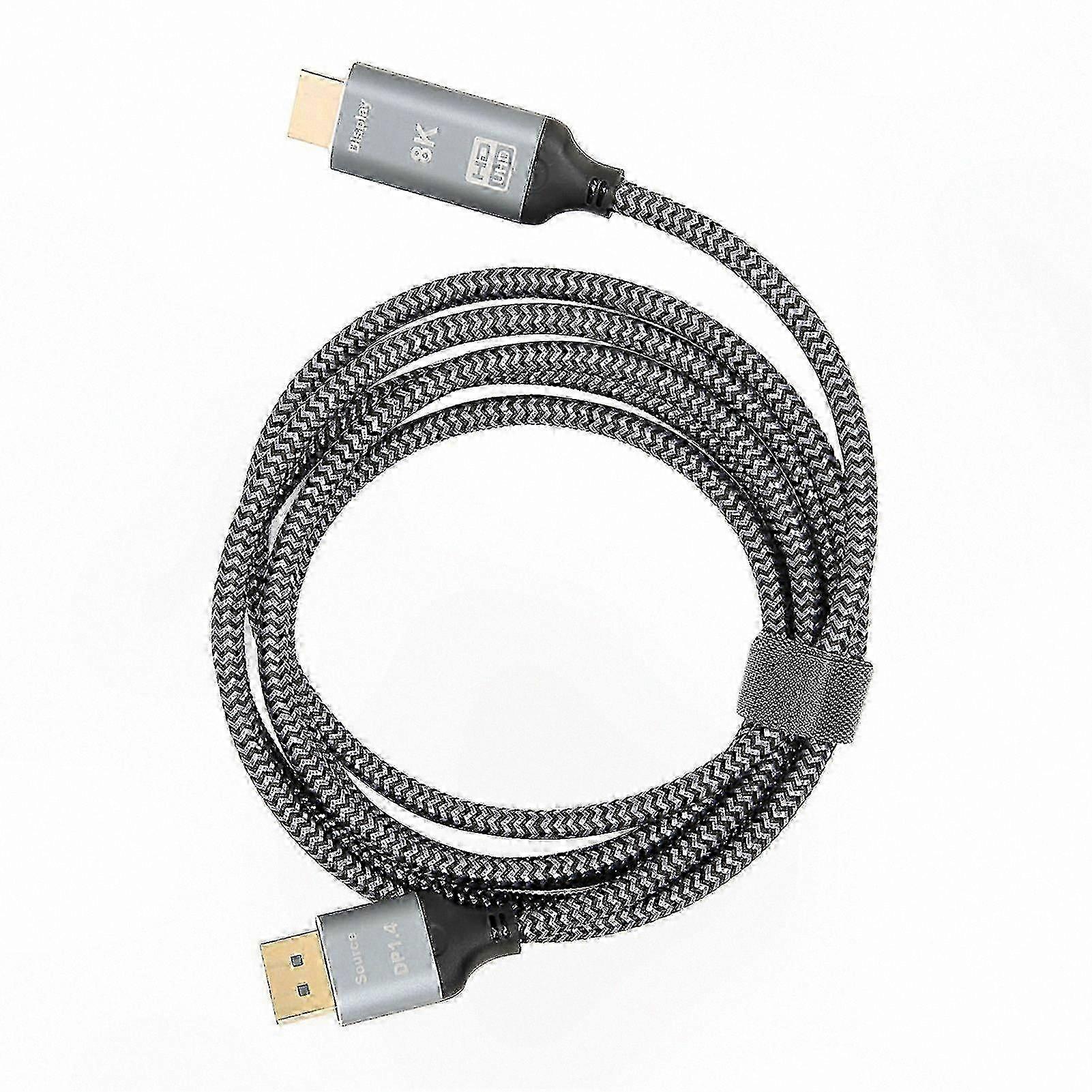 HDMI 2.1 to DisplayPort 1.4 Adapter - 8K Resolution Support Male to Female Connector Cable
