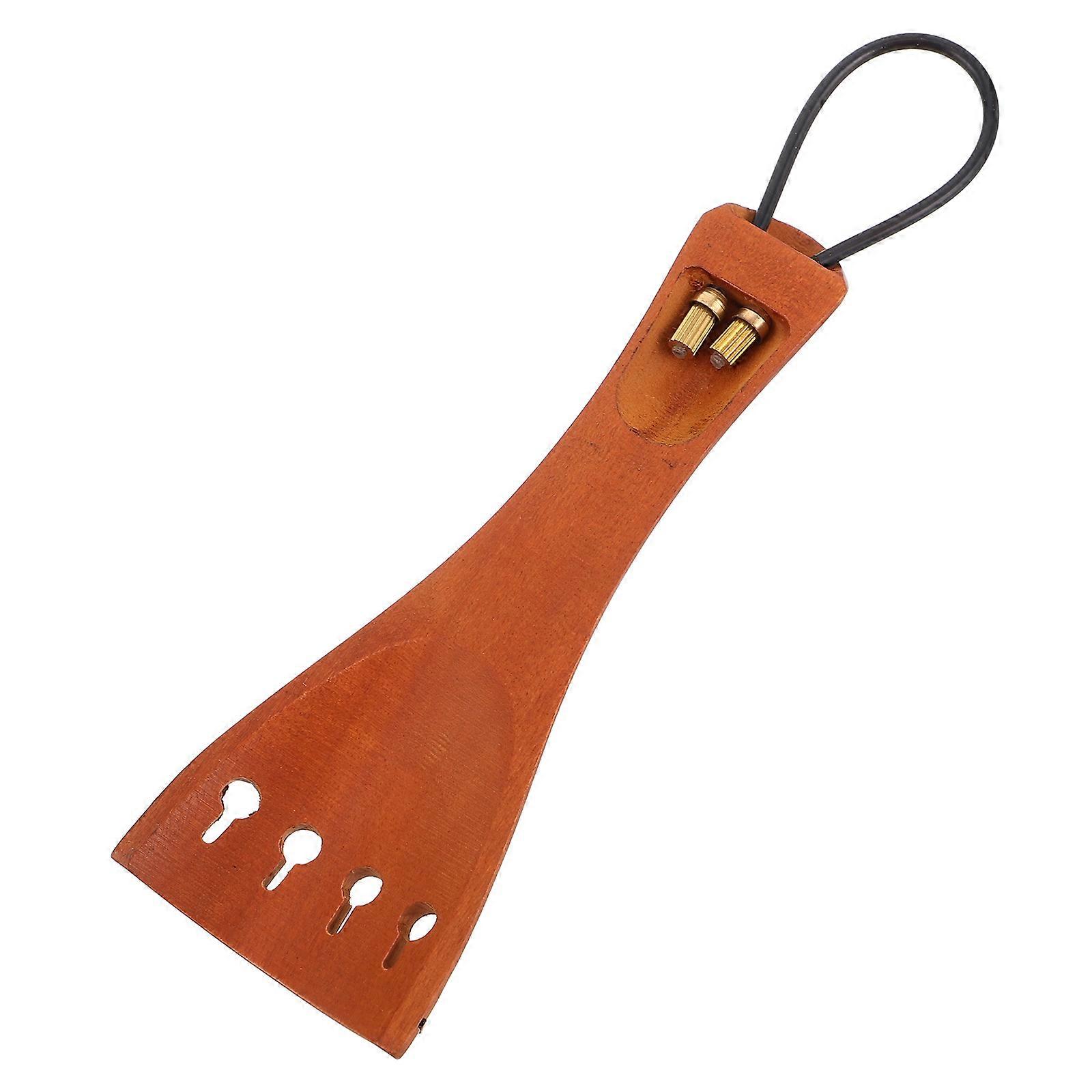 Wood Violin Tailpiece Kit for Repair with Tuning Pegs 4Sets Included