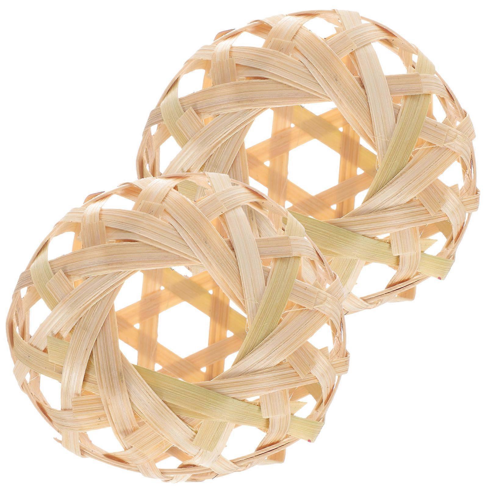 Decorative Bamboo Lamp Shade for Lantern with Hollow Design 10Pcs