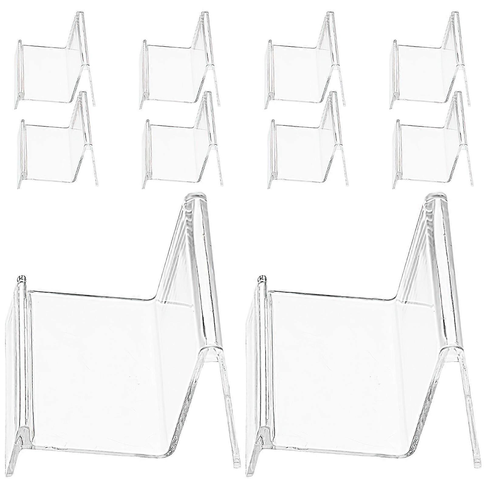 Desktop Wallet Display Stand for Storage 20Pcs Transparent Multipurpose Rack