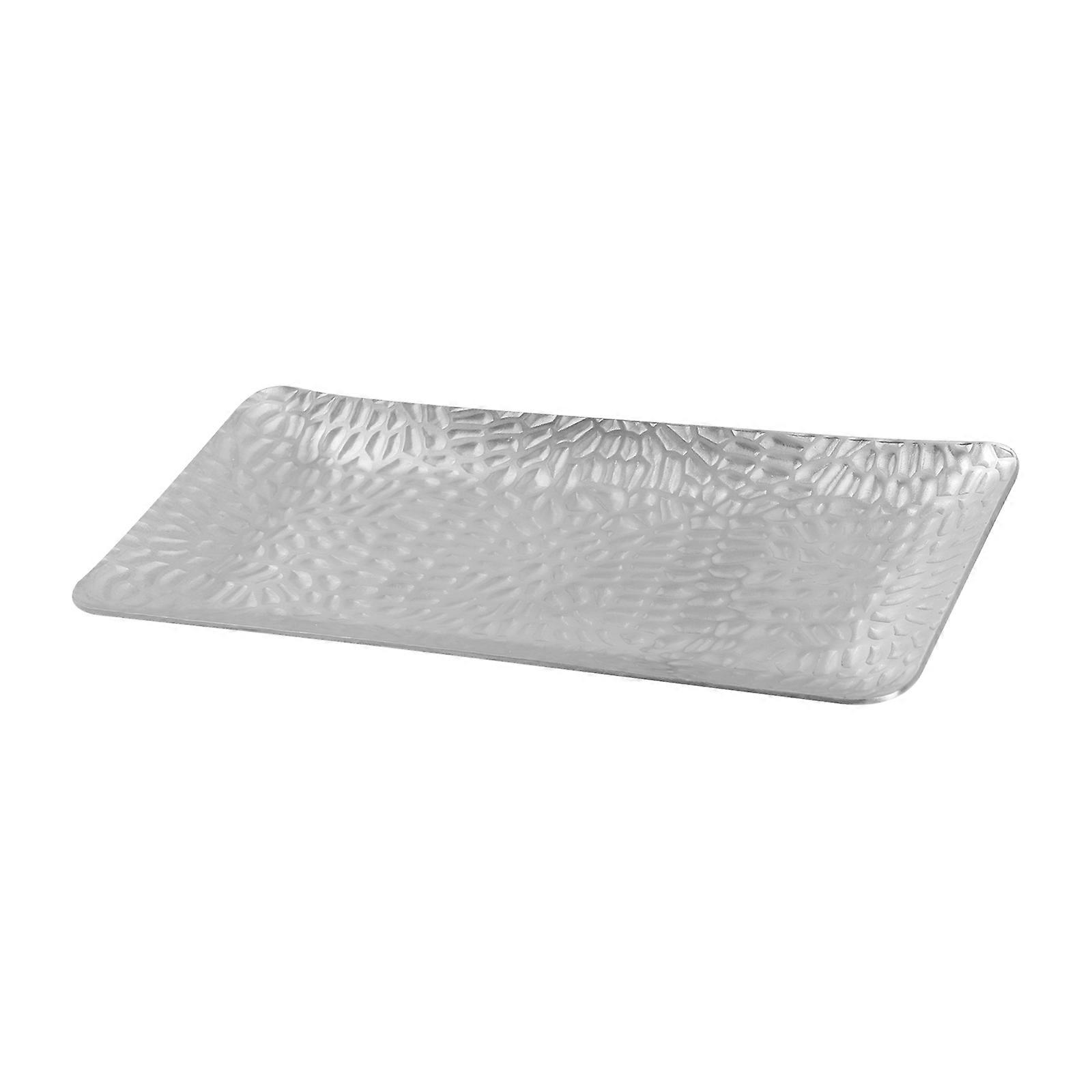 Stainless Steel Napkin Holder Rectangular Tissue Dish Home Accessory Silver 15x7.2cm Multi-Function 1Pcs