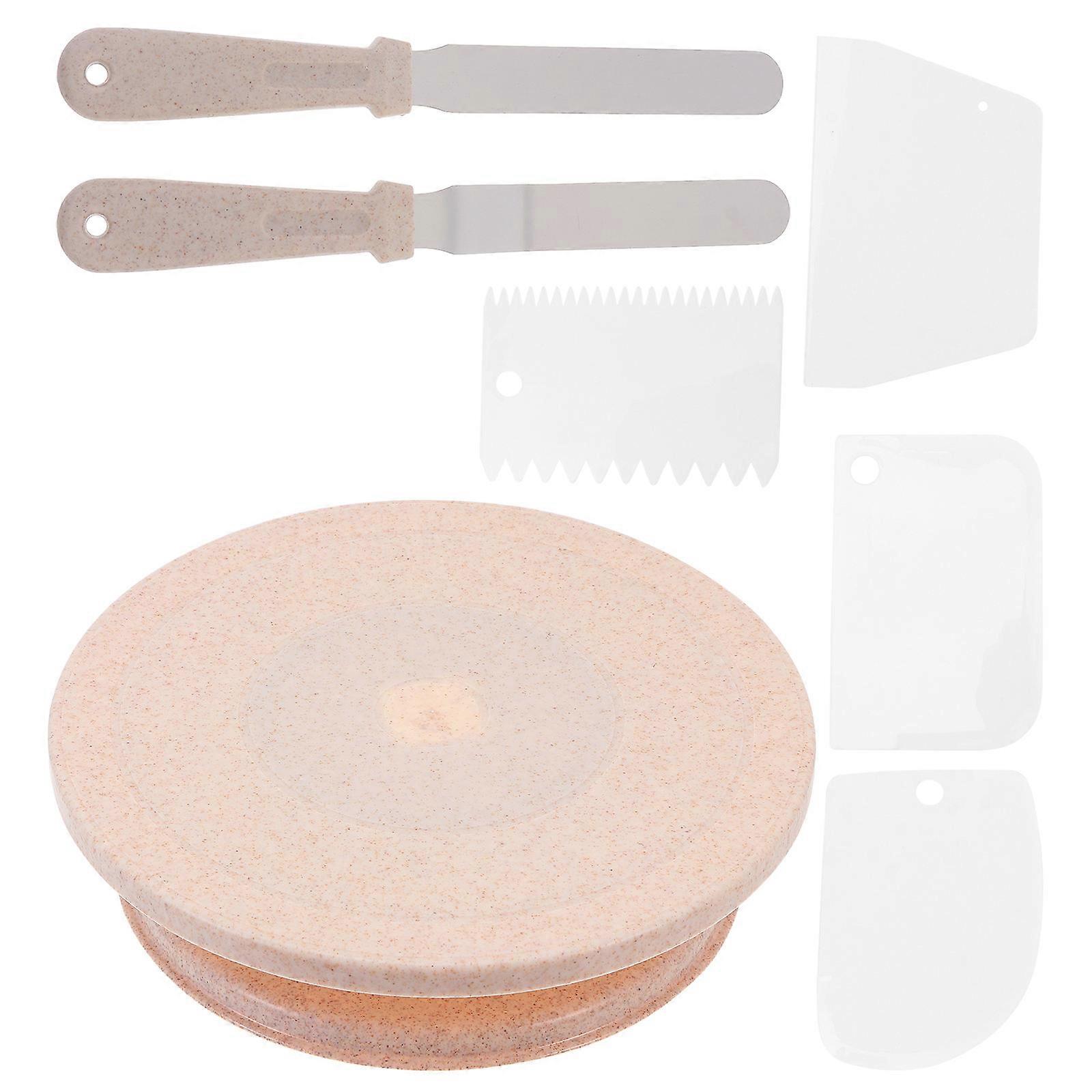 Cake Baking Turntable Set Cake Decorating Table for Baking 2Pcs