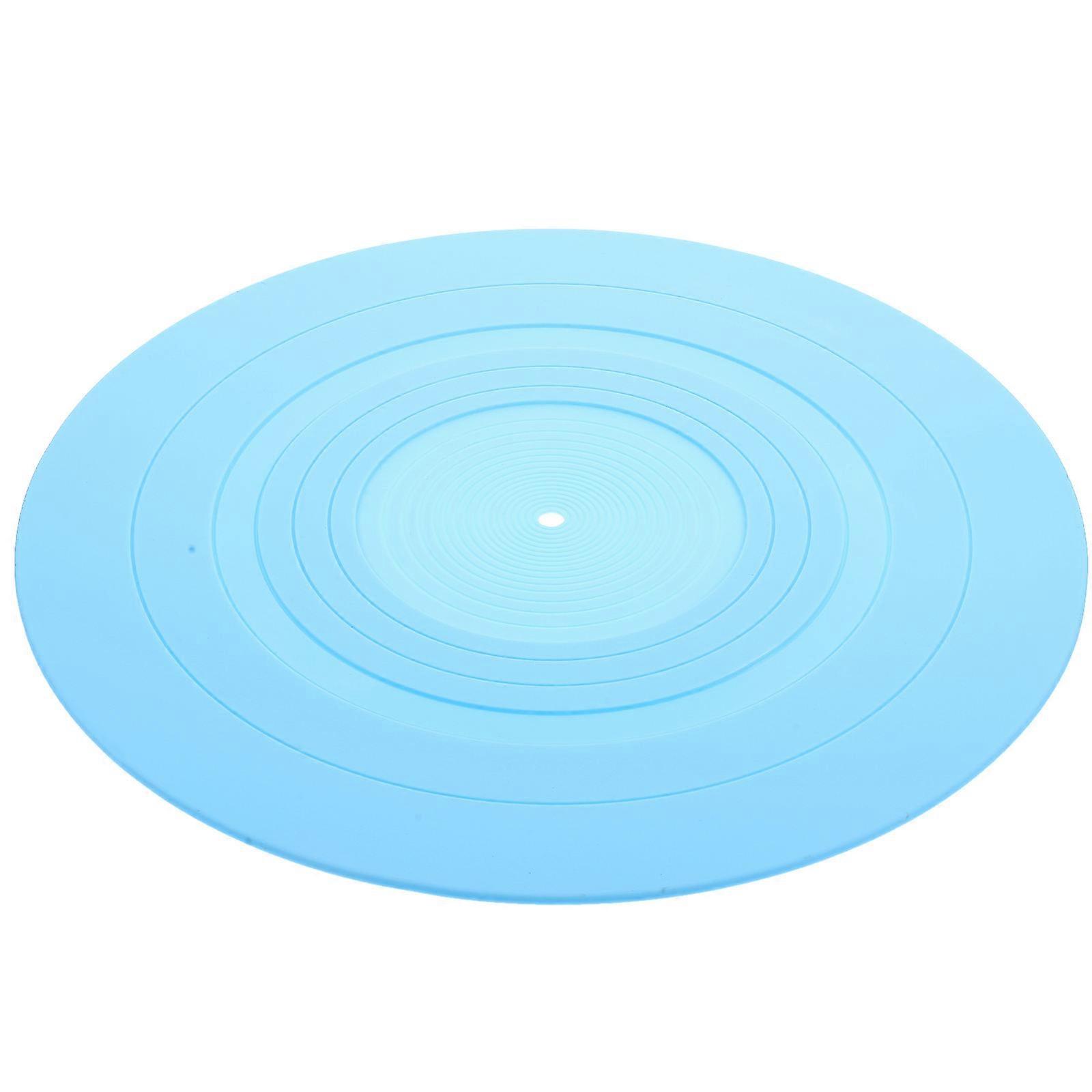 Vinyl Record Player Pad Silicone Mat for Protective Use 5Pcs Blue