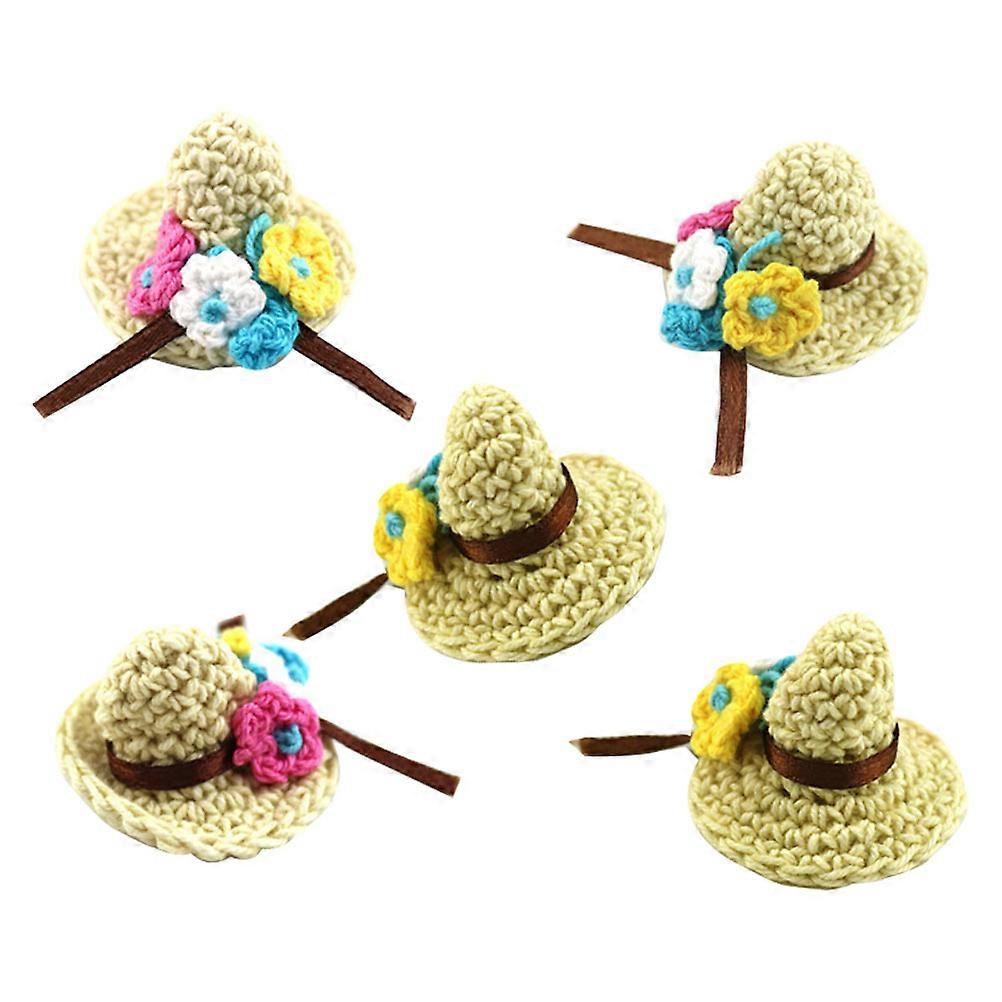 Mini Hat for Kids Plaything 15Pcs Woolen Dressing Accessory