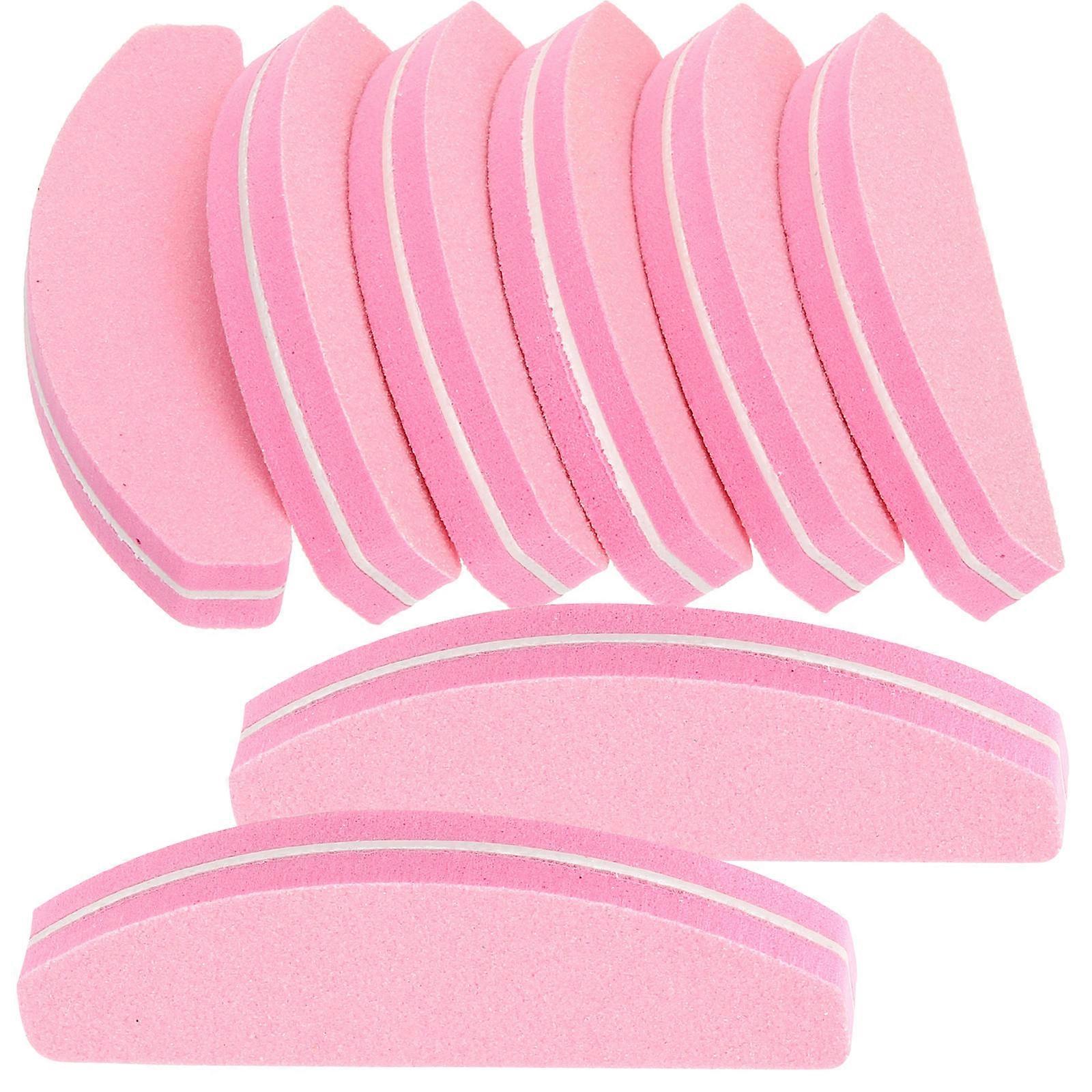 Sponge Nail Buffer Pink for Trimming 40Pcs Professional Nail Files