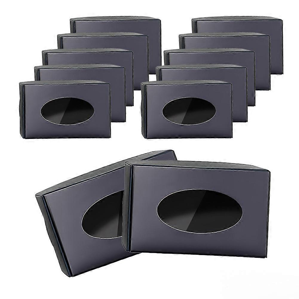 30Pcs Soap Boxes with Window,Can Be Used to Present Their Soaps Black