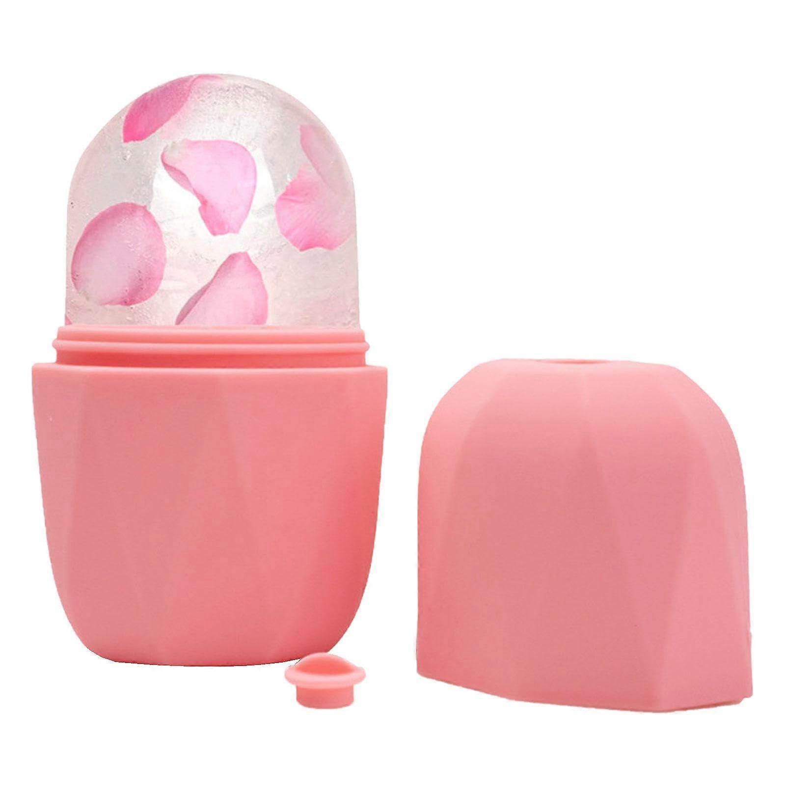 Ice Face Roller Ice Mold Contour Reusable Cooling Ice Cube Roller Silicone Face Massager For Brightening