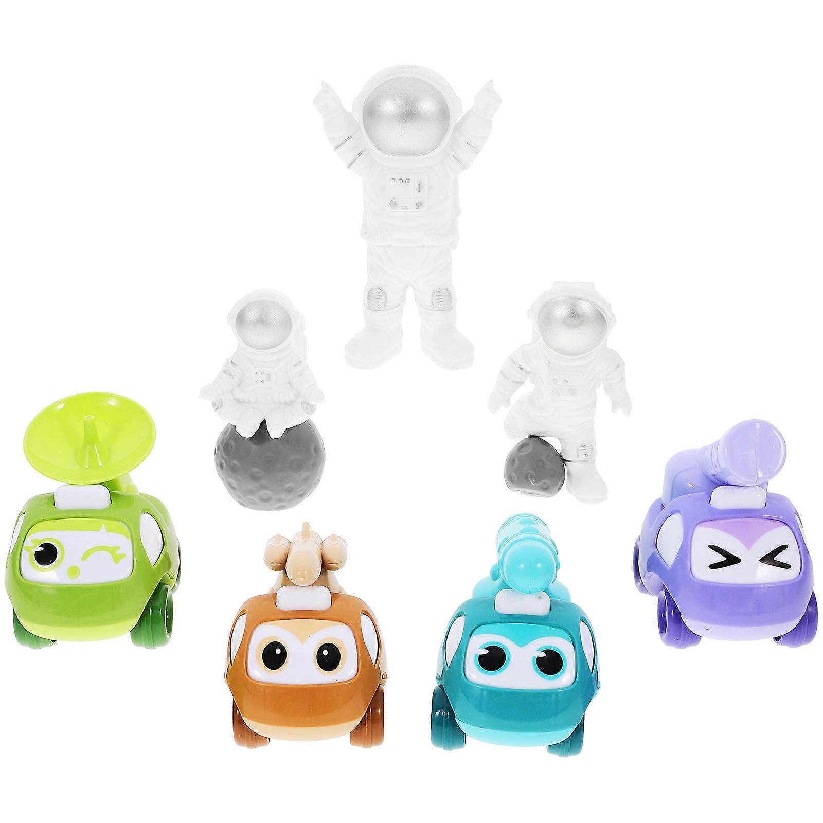 Pull Back Car Toys Kids Plaything Mini Car Toy for Kids 2Sets ABS Material