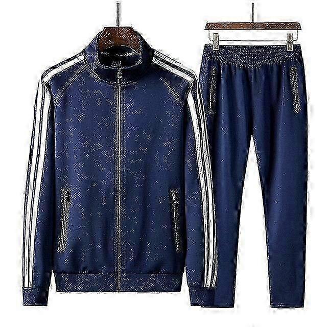 סט שני חלקים של טרנינג ספורט לגברים במידות גדולות 8xl לגברים גבוהים