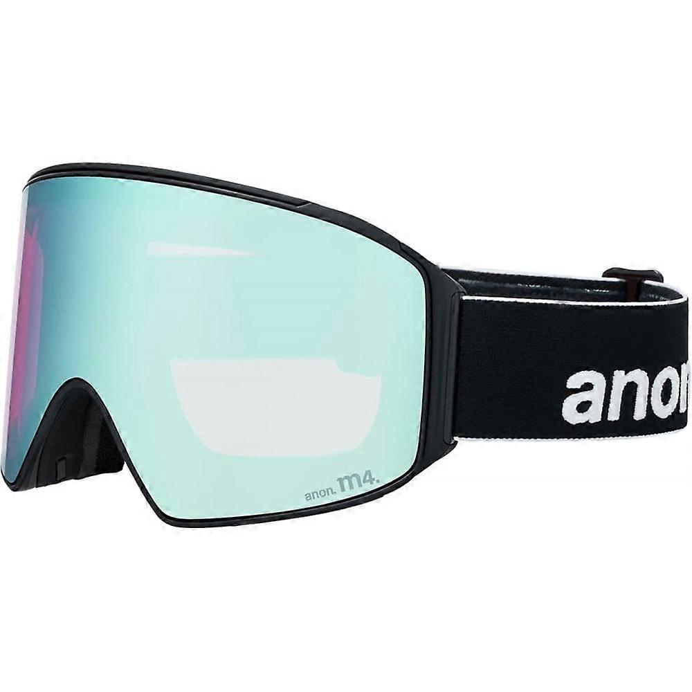Anon M4 Goggles (Cylindrical) + Bonus Lens + MFI Face Mask / Black/Perceive Variable Blue/Perceive Cloudy Pink / ONE