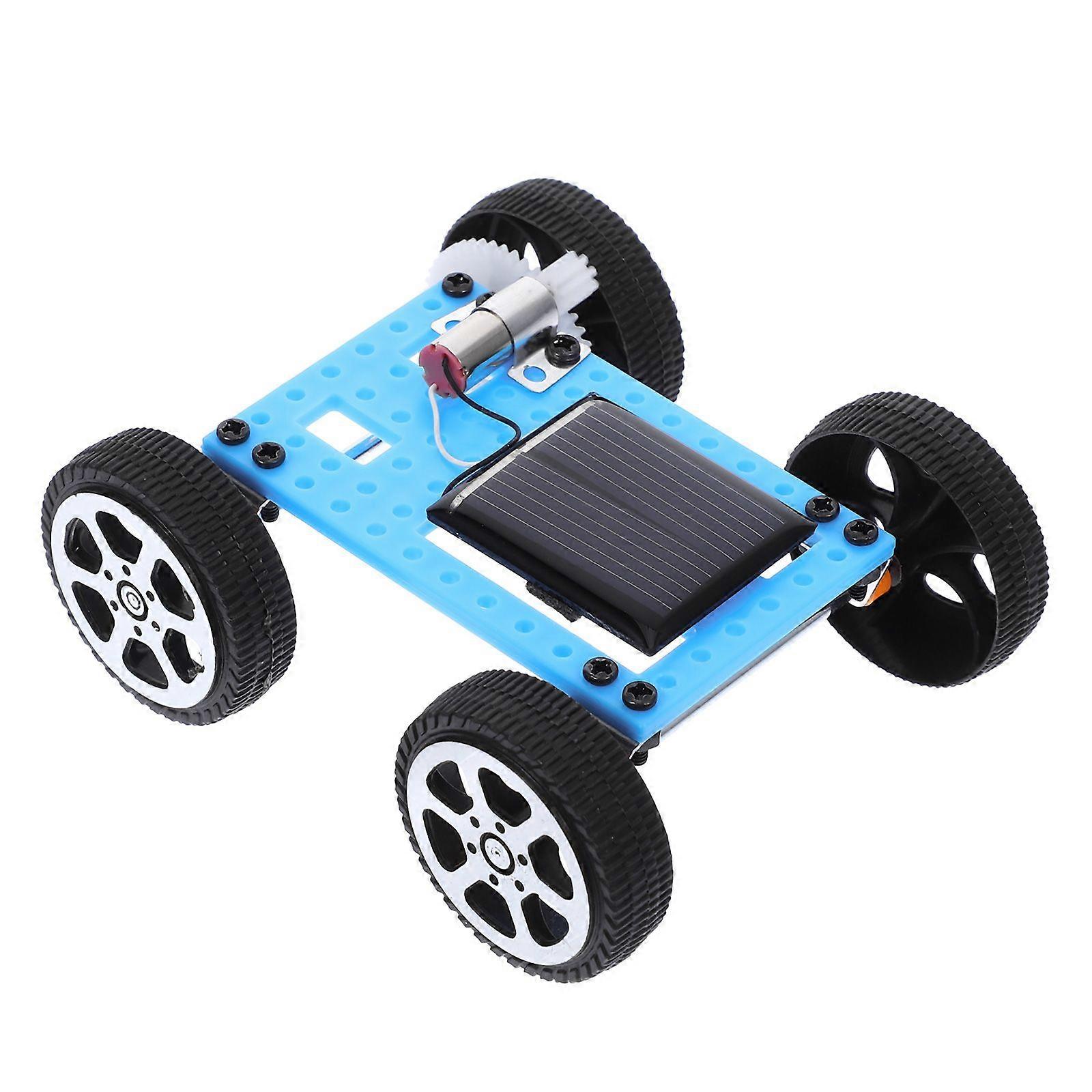 1 Set Car DIY Vehicle Motor Car Educational Solar Powered Car Model Making Kit