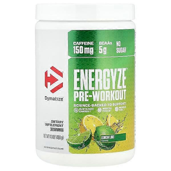 Dymatize, Energyze Pre-Workout, Lemon Lime, 14.1 oz (400 g)