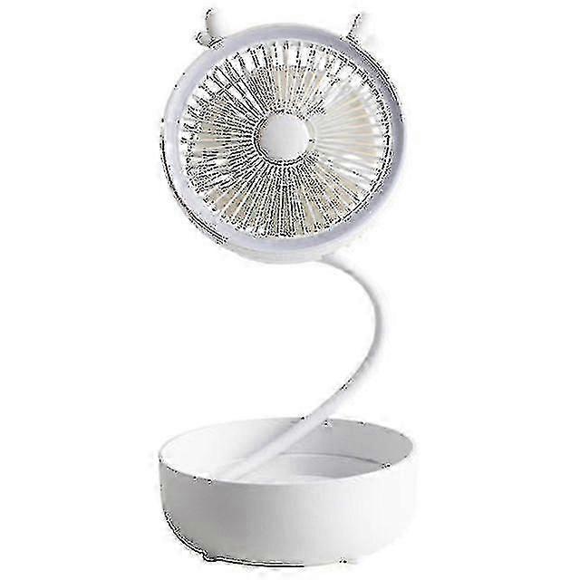 折りたたみ式収納LEDランプポータブルUSBファンデスクトップ寮の壁ナイト(ホワイト)