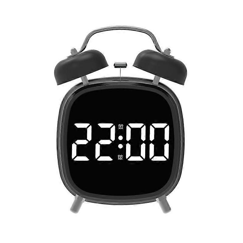Loud Metal Powerful Ringing Clock LED Multifunction Clock