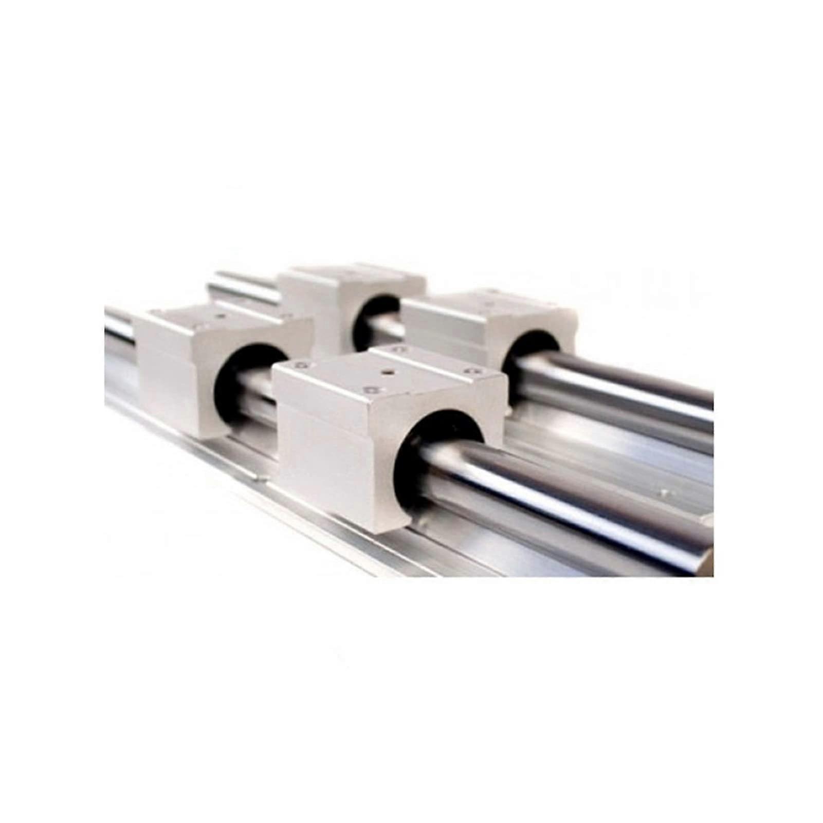Professional 10mm Rod Support 2pcs L 500mm Linear Rail Support 4pcs Linear Bearing Sliding Block