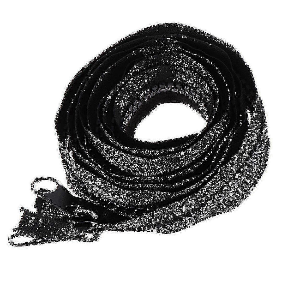 25-26 200cm Black Lengthen Resin Zipper Separable Double Sided Durable Zipper with Retaining End for Sleep f26