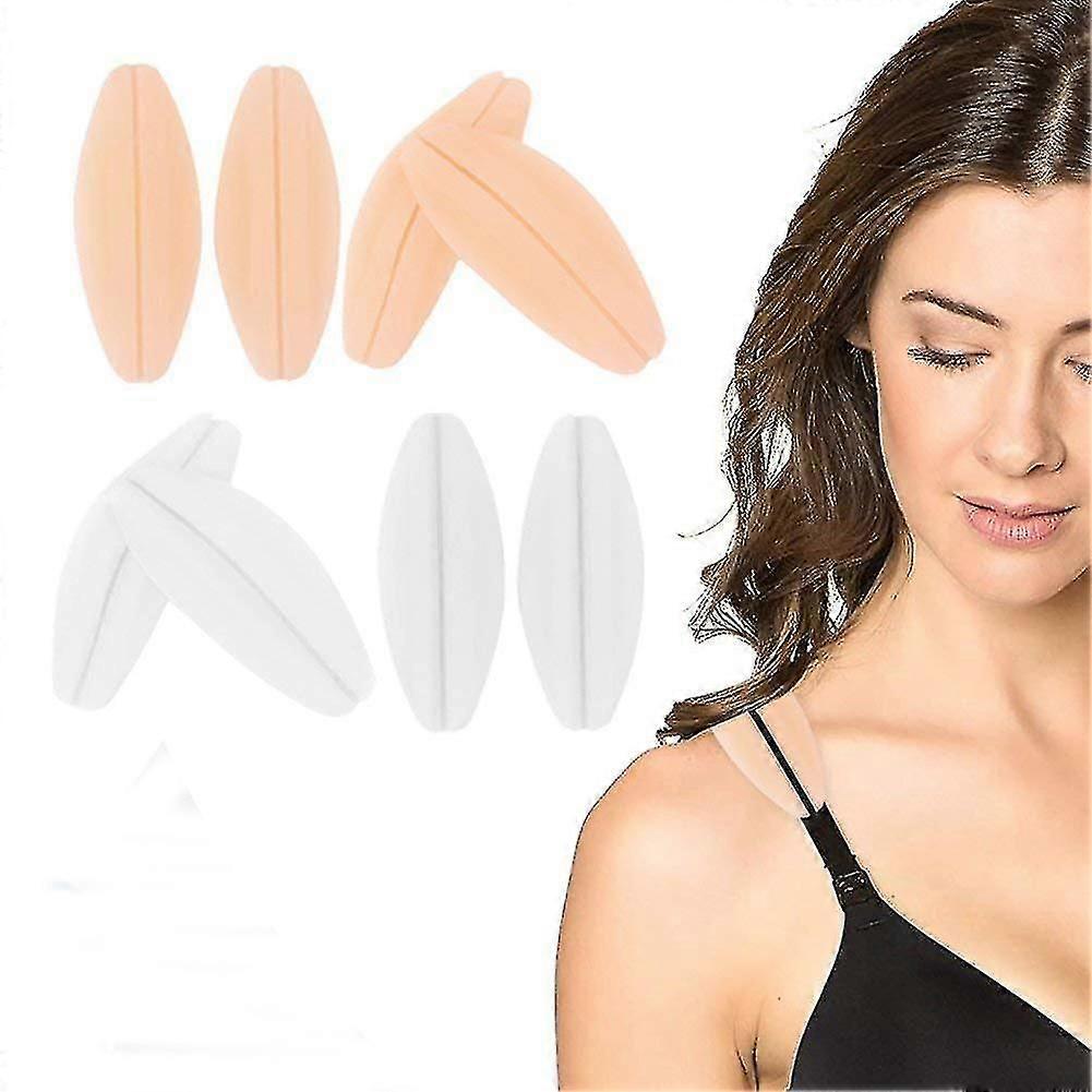 4 Pairs Soft Silicone Bra Strap Non-slip Protector Cushions