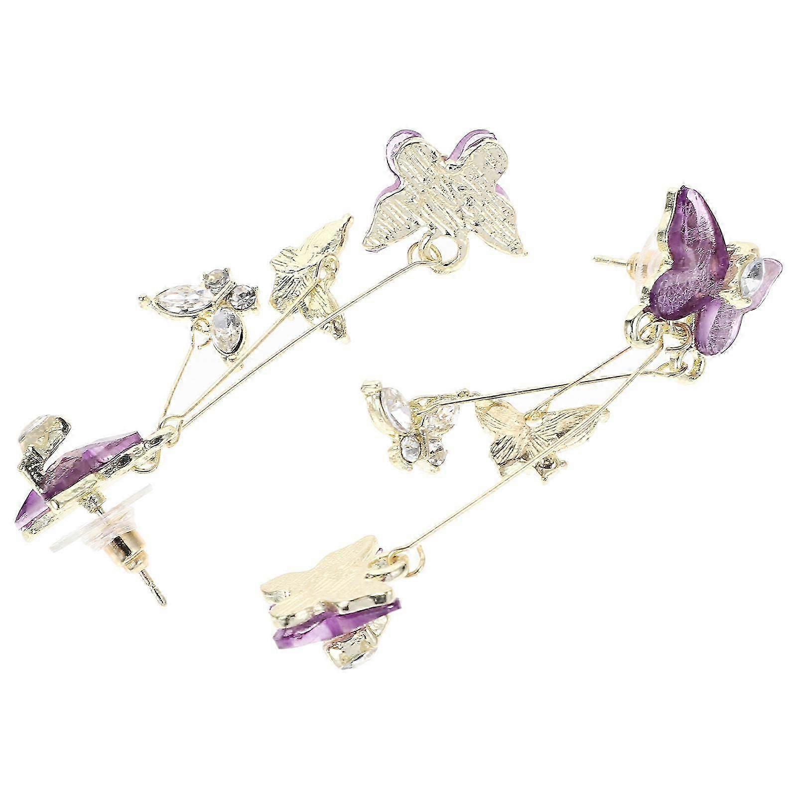 Butterfly Tassel Drop Earrings for Women's