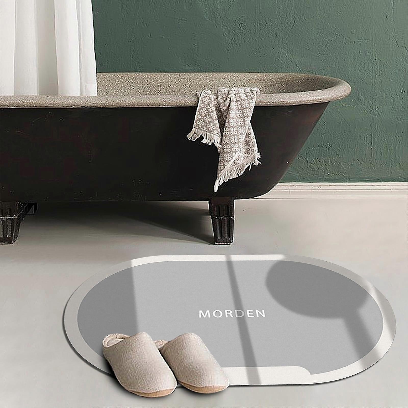 Non Slip Quick Dry Bath Mats, Diatom Mud Floor Mat Bathroom Absorbent Rugs, Dirt & Non Slip Mat for Door, Compatible with Standard Sizes