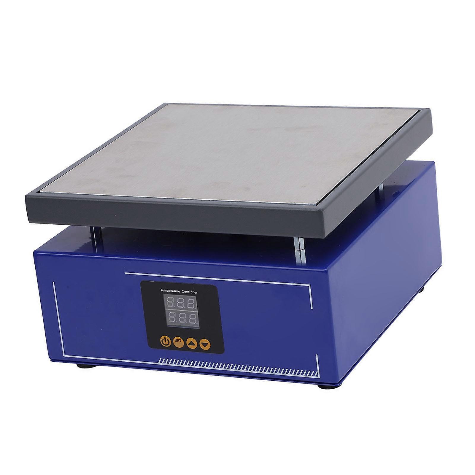 Preheating Station Constant Temperature Dual Digital Display 200 X 200mm Aluminum Alloy 600W LED Microcomputer Electric Hot Plate US Plug 100‑240V 