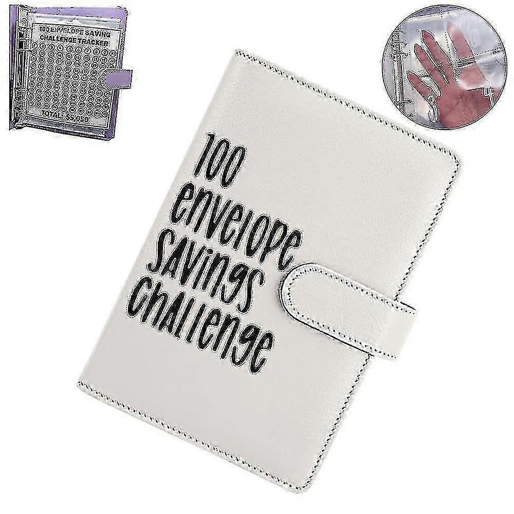 25-26 100 Envelope Challenge Binder Cash Binder With Envelope Saving Challenge Binder Money Saving Envelope For School Home Office