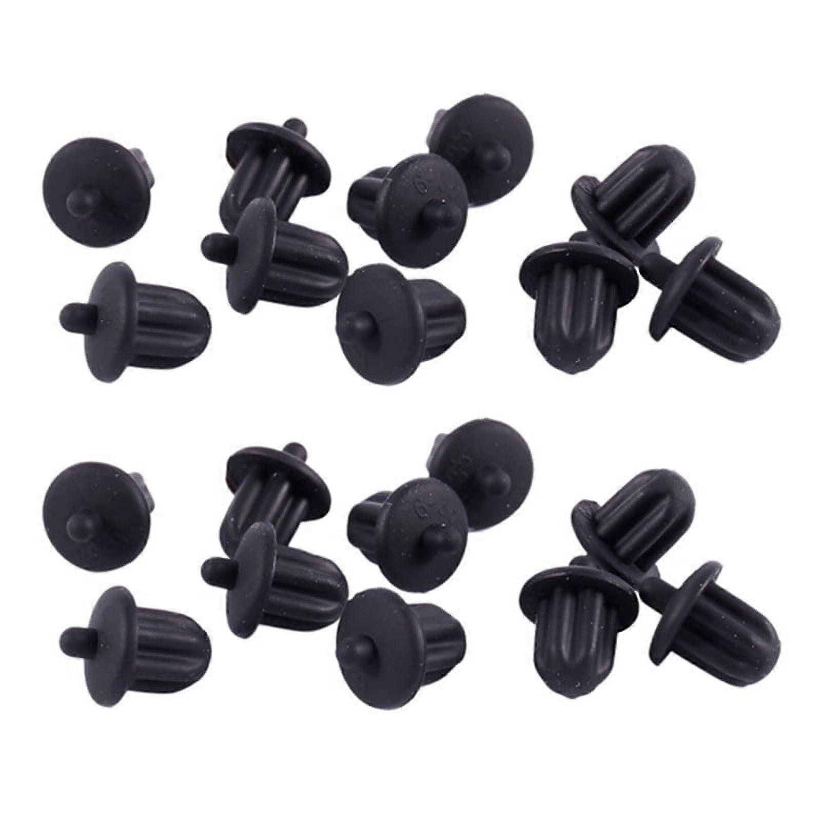 20X Black Rubber 6.35mm Audio Jack PC DVD Microphone Socket Dust Cover