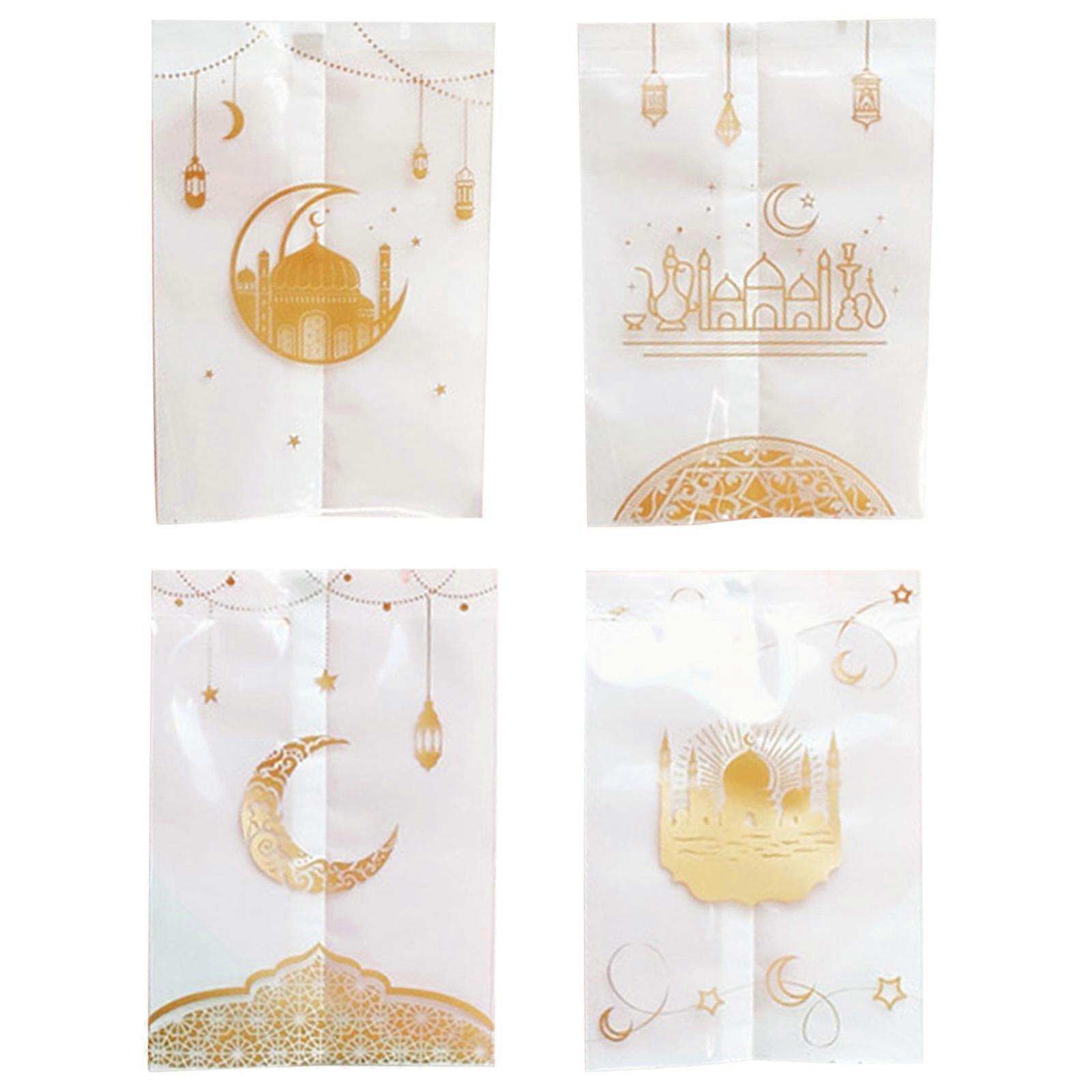 Set of 100pcs Decorative Cookie Bag Hot Seal Cookie Candy Bag for Special Gatherings Snacks Cookie Candy Container Multicolor