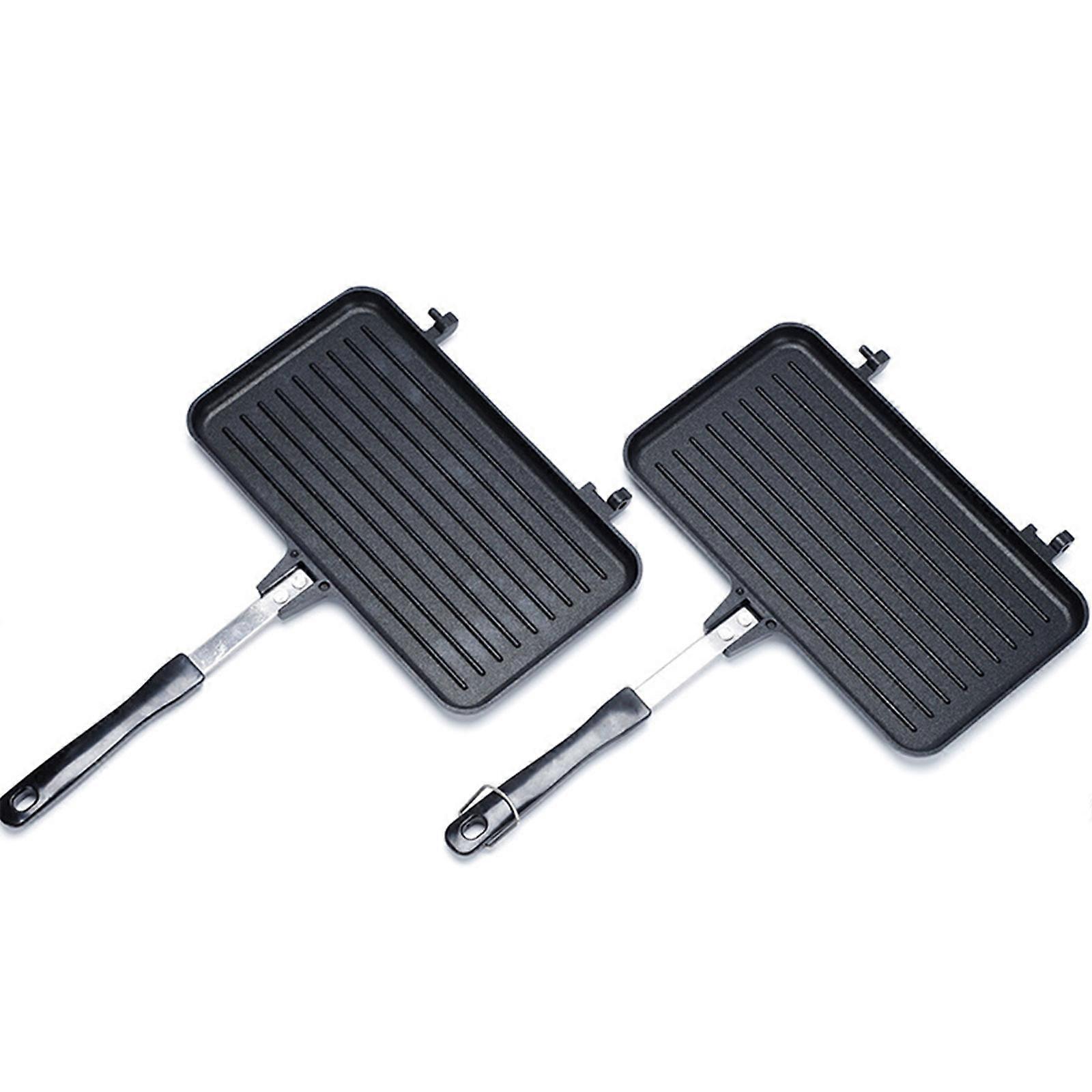 Nonstick Double Side Breakfast Tools Waffle Muffin Maker Bread Toast Maker Sandwich Baking Pan Aluminum Alloy Material Multicolor