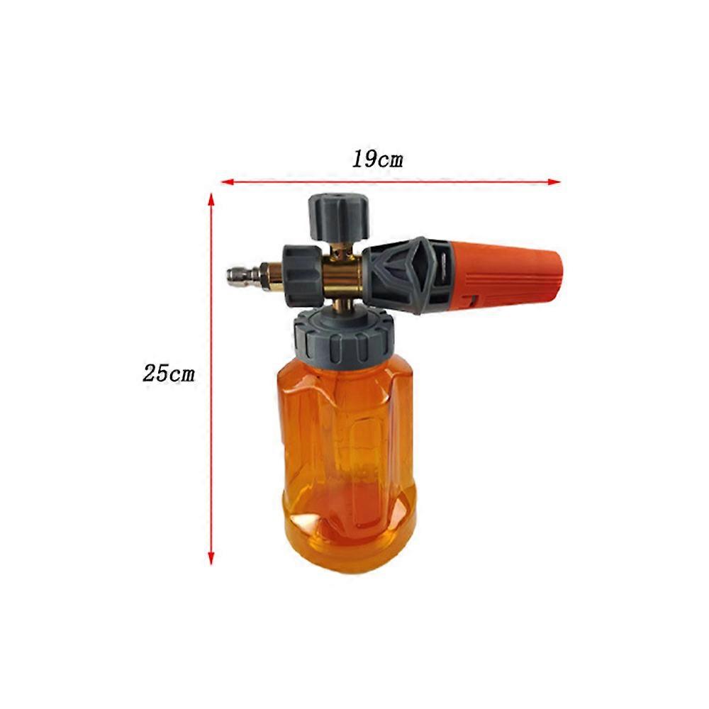 Foam cannon with 1L transparent bottle for pressure washer